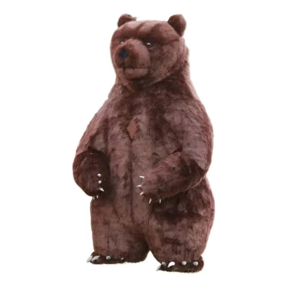 Costumes - Aufblasbares Braunbären-Maskottchen-Kostüm für Erwachsene, Cartoon-Charakter-Outfit für