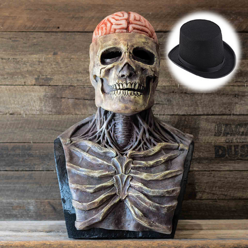 Led Purge Mask Halloween - Gruselige Gehirne Skelett Maske Schädel Kopfbedeckung