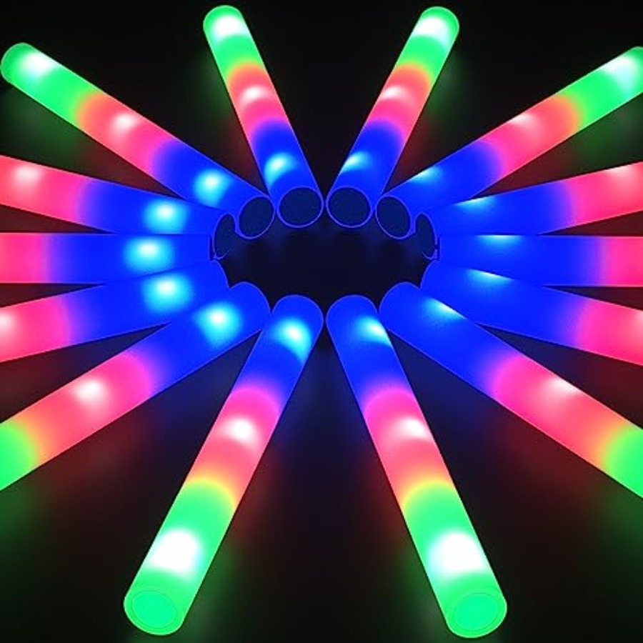 Schaumstoff-Leuchtstäbe im Gro – Flashing Led Foam Sticks Party Bewertung und Preis