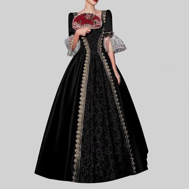 S-5XL Damen Neues Mittelalterl – Medieval Renaissance Dress Women Bewertung und Preis
