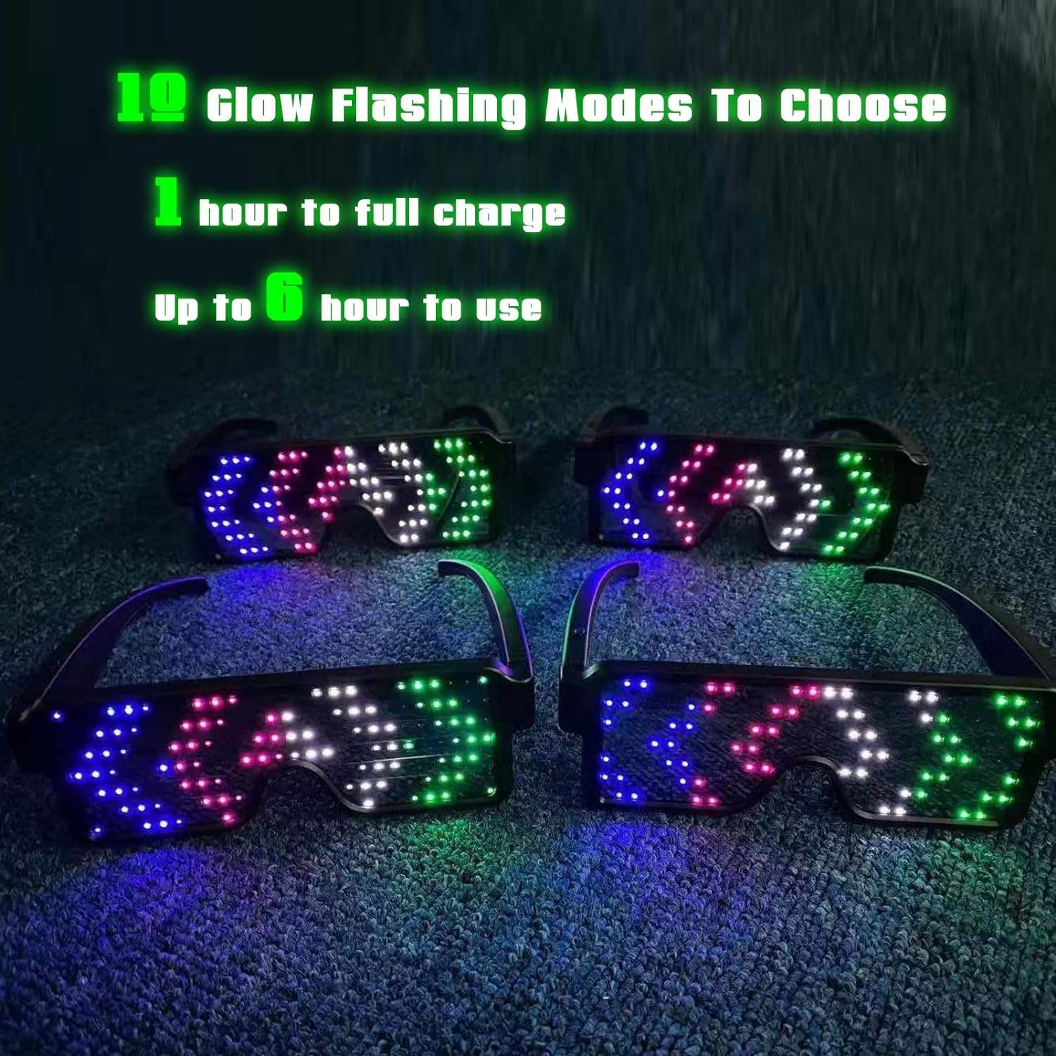 LED-Brille leuchten dynamische – Glow In The Dark Party Glasses Bewertung und Preis