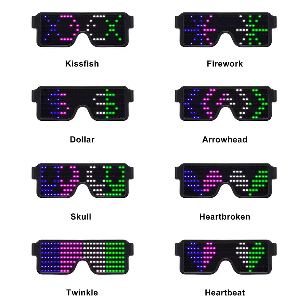 LED-Brille leuchten dynamische – Glow In The Dark Party Glasses Bewertung und Preis