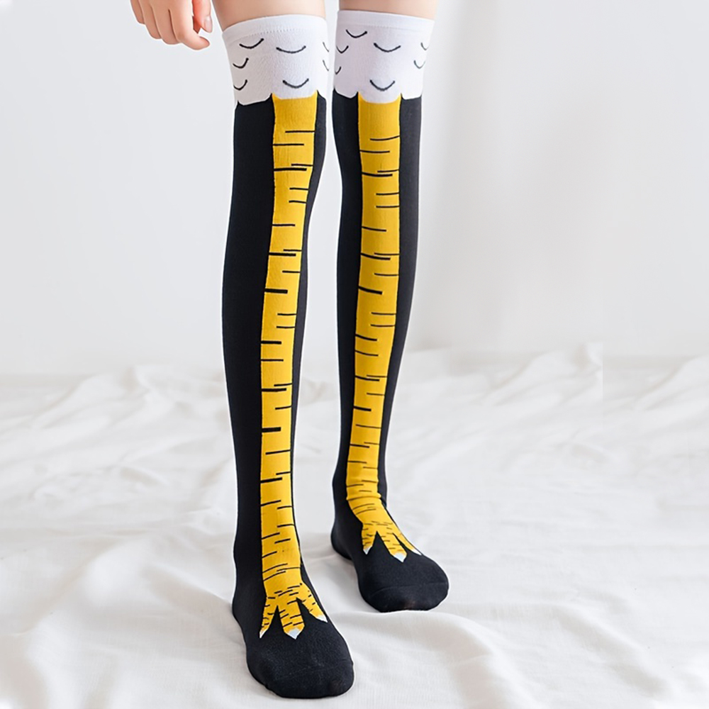 1 Paar Damen Kniestrümpfe Tren – Funny Chicken Leg Socks Bewertung und Preis