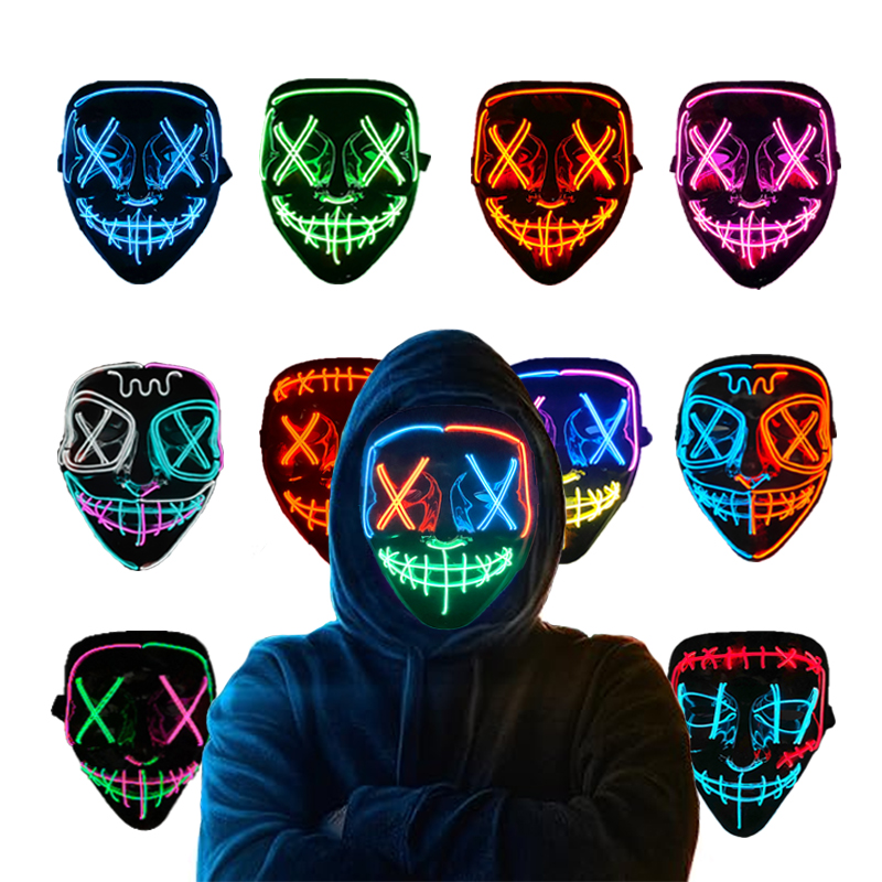 Kabellose Neon-Leuchtende Purg – Led Purge Mask Halloween Bewertung und Preis